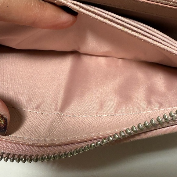 Coach Pink Leather Wallet - Picture 9 of 12